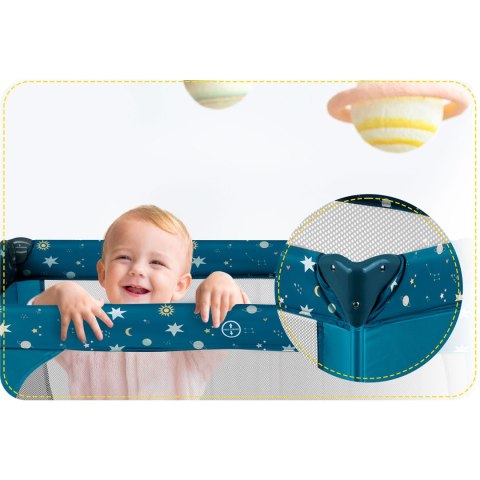 Łóżeczko turystyczne 125 x 65 x 78 cm RK-240 granatowe Ricokids Łóżeczko turystyczne 125 x 65 x 78 cm RK-240 granatowe Ricokids