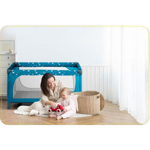 Łóżeczko turystyczne 125 x 65 x 78 cm RK-240 granatowe Ricokids Łóżeczko turystyczne 125 x 65 x 78 cm RK-240 granatowe Ricokids