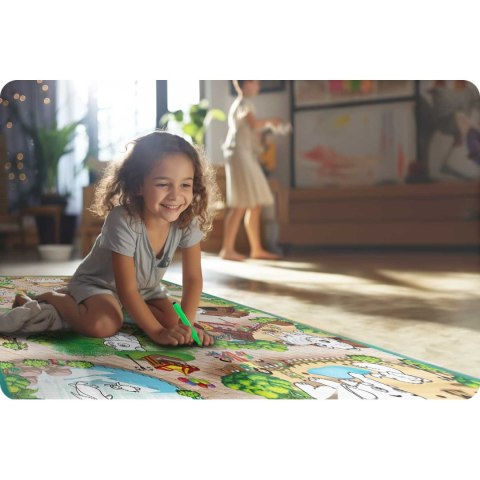 Mata piankowa do kolorowania zwijana 120 x 90 x 0,3 cm Ricokids RK-344 Ricokids Mata piankowa do kolorowania zwijana 120 x 90 x 0,3 cm Ricokids RK-344 Ricokids