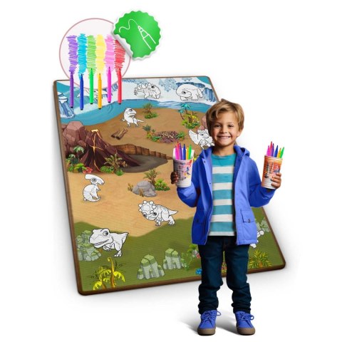 Mata piankowa do kolorowania zwijana 120 x 90 x 0,3 cm Ricokids RK-344 Ricokids Mata piankowa do kolorowania zwijana 120 x 90 x 0,3 cm Ricokids RK-344 Ricokids