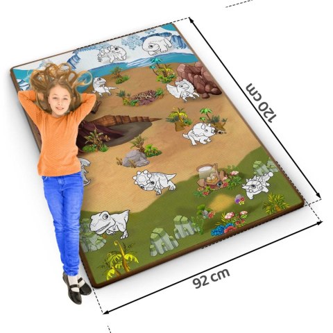 Mata piankowa do kolorowania zwijana 120 x 90 x 0,3 cm Ricokids RK-344 Ricokids Mata piankowa do kolorowania zwijana 120 x 90 x 0,3 cm Ricokids RK-344 Ricokids