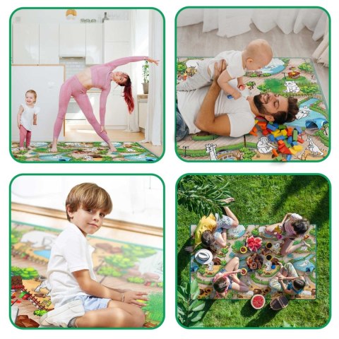 Mata piankowa do kolorowania zwijana 200 x 120 x 0,3 cm Ricokids RK-343 Ricokids Mata piankowa do kolorowania zwijana 200 x 120 x 0,3 cm Ricokids RK-343 Ricokids