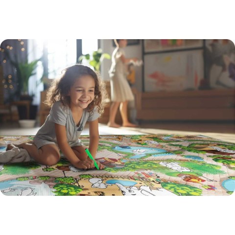 Mata piankowa do kolorowania zwijana 200 x 120 x 0,3 cm Ricokids RK-343 Ricokids Mata piankowa do kolorowania zwijana 200 x 120 x 0,3 cm Ricokids RK-343 Ricokids