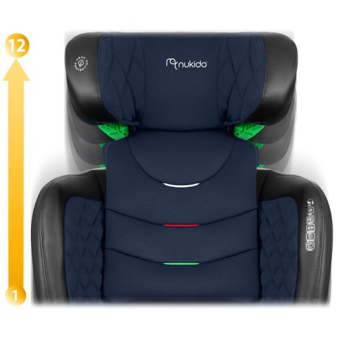 Fotelik samochodowy Nukido Louis czarno-granatowy 15-36 kg ISOFIX Nukido Fotelik samochodowy Nukido Louis czarno-granatowy 15-36 kg ISOFIX Nukido