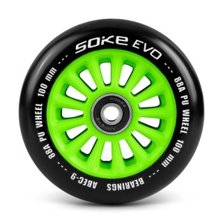 Kółka do hulajnogi 100 mm zielone 2 szt SOKE