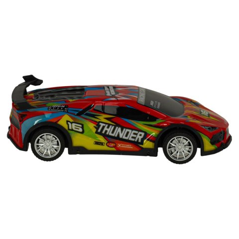 Samochód RC sportowy zdalnie sterowany na pilot auto wyścigowe drift z LED światłami czerwony Kik Sp. z o. o. Sp. k. Samochód RC sportowy zdalnie sterowany na pilot auto wyścigowe drift z LED światłami czerwony Kik Sp. z o. o. Sp. k.