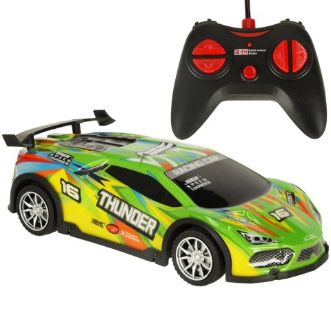 Samochód RC sportowy zdalnie sterowany na pilot auto wyścigowe drift z LED światłami zielony Kik Sp. z o. o. Sp. k. Samochód RC sportowy zdalnie sterowany na pilot auto wyścigowe drift z LED światłami zielony Kik Sp. z o. o. Sp. k.