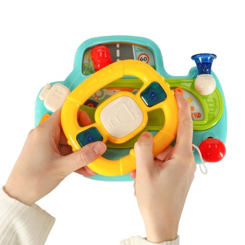 Zabawka interaktywna kierownica dla dzieci dziecka malucha do wózka symulator muzyka dźwięki niebieska Kik Sp. z o. o. Sp. k. Zabawka interaktywna kierownica dla dzieci dziecka malucha do wózka symulator muzyka dźwięki niebieska Kik Sp. z o. o. Sp. k.