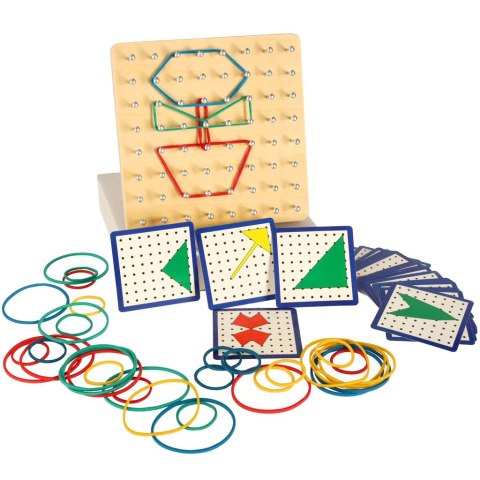Geoboard geoplan drewniana układanka tworzenie kształtów z gumek Kik Sp. z o. o. Sp. k. Geoboard geoplan drewniana układanka tworzenie kształtów z gumek Kik Sp. z o. o. Sp. k.