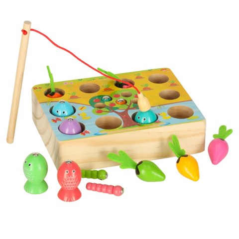 Gra drewniana montessori łowienie rybek marchewki robaczki Kik Sp. z o. o. Sp. k. Gra drewniana montessori łowienie rybek marchewki robaczki Kik Sp. z o. o. Sp. k.