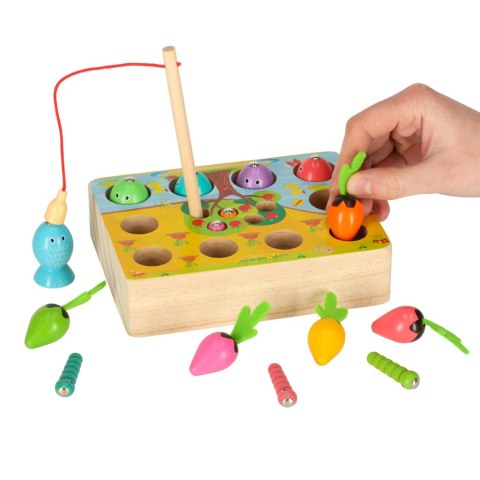 Gra drewniana montessori łowienie rybek marchewki robaczki Kik Sp. z o. o. Sp. k. Gra drewniana montessori łowienie rybek marchewki robaczki Kik Sp. z o. o. Sp. k.