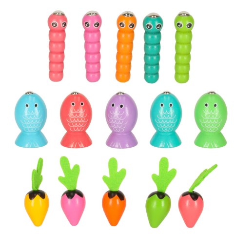 Gra drewniana montessori łowienie rybek marchewki robaczki Kik Sp. z o. o. Sp. k. Gra drewniana montessori łowienie rybek marchewki robaczki Kik Sp. z o. o. Sp. k.