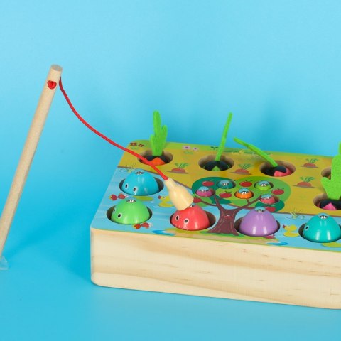 Gra drewniana montessori łowienie rybek marchewki robaczki Kik Sp. z o. o. Sp. k. Gra drewniana montessori łowienie rybek marchewki robaczki Kik Sp. z o. o. Sp. k.