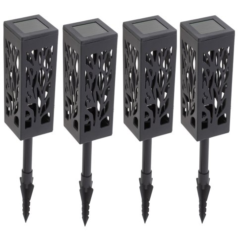 Lampa solarna ogrodowa ażurowa latarenka lamion LED czujnik zmierzchu wbijana 4szt. Kik Sp. z o. o. Sp. k. Lampa solarna ogrodowa ażurowa latarenka lamion LED czujnik zmierzchu wbijana 4szt. Kik Sp. z o. o. Sp. k.