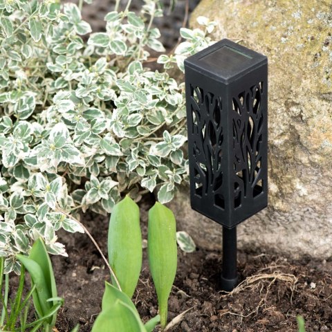 Lampa solarna ogrodowa ażurowa latarenka lamion LED czujnik zmierzchu wbijana 4szt. Kik Sp. z o. o. Sp. k. Lampa solarna ogrodowa ażurowa latarenka lamion LED czujnik zmierzchu wbijana 4szt. Kik Sp. z o. o. Sp. k.