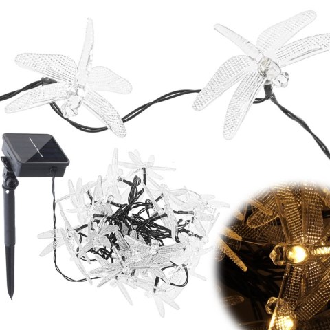 Lampki ogrodowe solarne ważki 6,5m 30LED ciepły biały Kik Sp. z o. o. Sp. k. Lampki ogrodowe solarne ważki 6,5m 30LED ciepły biały Kik Sp. z o. o. Sp. k.