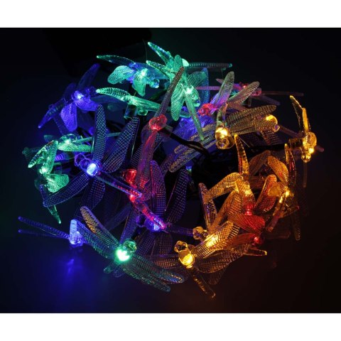 Lampki ogrodowe solarne ważki 6,5m 30LED multikolor Kik Sp. z o. o. Sp. k. Lampki ogrodowe solarne ważki 6,5m 30LED multikolor Kik Sp. z o. o. Sp. k.