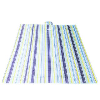 Mata plażowa wodoodporna koc piknikowy plażowy składany torba XXL 200x200cm niebieska Kik Sp. z o. o. Sp. k.