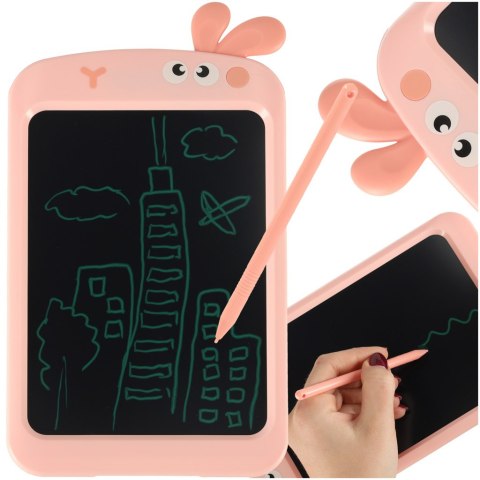 Tablet graficzny do rysowania dla dzieci znikopis tablica ekran LCD 8,5' królik róż Kik Sp. z o. o. Sp. k. Tablet graficzny do rysowania dla dzieci znikopis tablica ekran LCD 8,5' królik róż Kik Sp. z o. o. Sp. k.