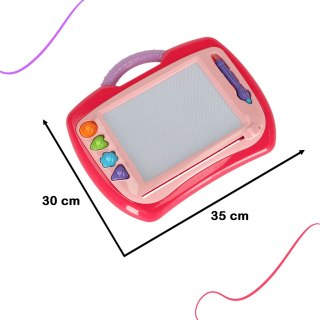 Tablica magnetyczna tablet do rysowania znikopis stempelki różowy XL Kik Sp. z o. o. Sp. k.