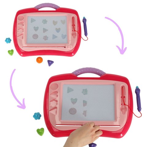 Tablica magnetyczna tablet do rysowania znikopis stempelki różowy XL Kik Sp. z o. o. Sp. k. Tablica magnetyczna tablet do rysowania znikopis stempelki różowy XL Kik Sp. z o. o. Sp. k.