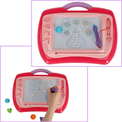 Tablica magnetyczna tablet do rysowania znikopis stempelki różowy XL Kik Sp. z o. o. Sp. k. Tablica magnetyczna tablet do rysowania znikopis stempelki różowy XL Kik Sp. z o. o. Sp. k.