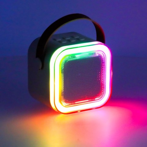 Zestaw do karaoke mikrofon + głośnik przenośny BLUETOOTH USB LED różowy Kik Sp. z o. o. Sp. k. Zestaw do karaoke mikrofon + głośnik przenośny BLUETOOTH USB LED różowy Kik Sp. z o. o. Sp. k.