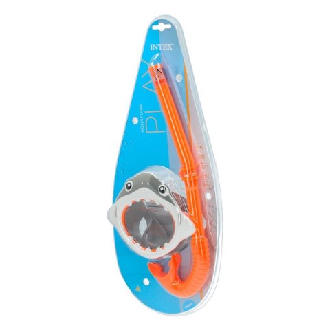 Zestaw do nurkowania Rekin Maska + Rurka INTEX 55944 szara Intex Zestaw do nurkowania Rekin Maska + Rurka INTEX 55944 szara Intex