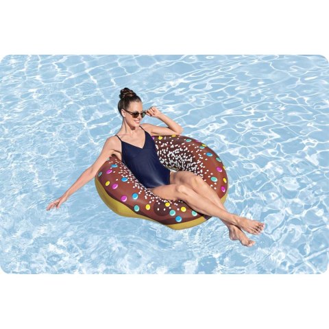 Dmuchane koło plażowe do pływania brązowy Donut 107cm BESTWAY Bestway Dmuchane koło plażowe do pływania brązowy Donut 107cm BESTWAY Bestway