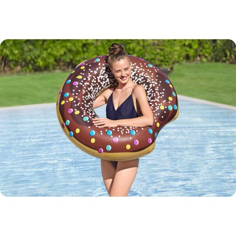 Dmuchane koło plażowe do pływania brązowy Donut 107cm BESTWAY Bestway Dmuchane koło plażowe do pływania brązowy Donut 107cm BESTWAY Bestway