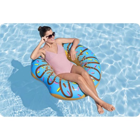 Dmuchane koło plażowe do pływania niebieski Donut 107cm BESTWAY Bestway Dmuchane koło plażowe do pływania niebieski Donut 107cm BESTWAY Bestway