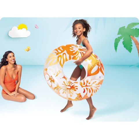 Kółko do pływania średnica 91 cm 3 kolory INTEX 59251 pomarańczowy Intex Kółko do pływania średnica 91 cm 3 kolory INTEX 59251 pomarańczowy Intex