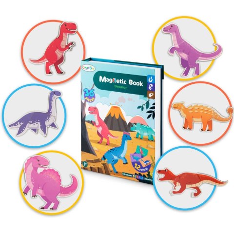 Książka magnetyczna Puzzle Dinozaury RK-770 Ricokids Książka magnetyczna Puzzle Dinozaury RK-770 Ricokids