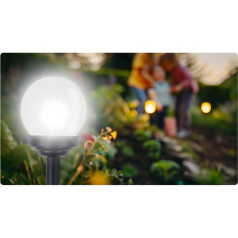 Lampka solarna biała kula 4szt Ilumen LS-102 Ilumen Lampka solarna biała kula 4szt Ilumen LS-102 Ilumen