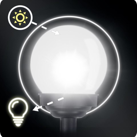 Lampka solarna biała kula 4szt Ilumen LS-102 Ilumen Lampka solarna biała kula 4szt Ilumen LS-102 Ilumen