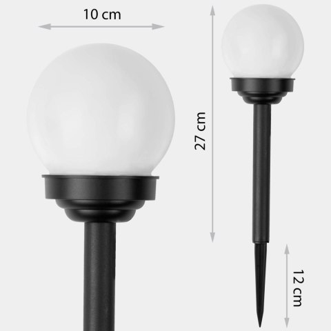 Lampka solarna biała kula 4szt Ilumen LS-102 Ilumen Lampka solarna biała kula 4szt Ilumen LS-102 Ilumen