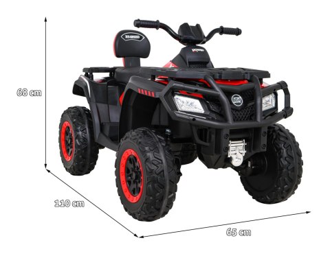 Quad XT-Speed dla dzieci Czerwony + Napęd 4x4 + EVA + Wolny Start + Radio MP3 + LED Quad XT-Speed dla dzieci Czerwony + Napęd 4x4 + EVA + Wolny Start + Radio MP3 + LED