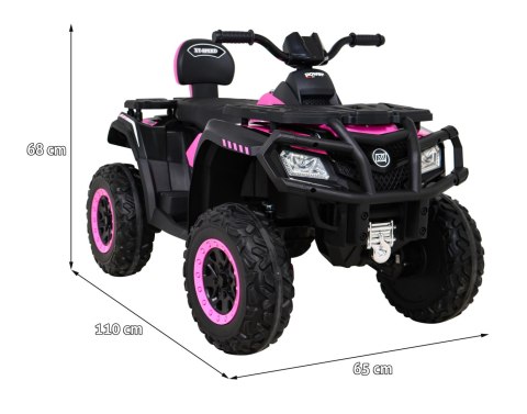 Quad XT-Speed dla dzieci Różowy + Napęd 4x4 + EVA + Wolny Start + Radio MP3 + LED Quad XT-Speed dla dzieci Różowy + Napęd 4x4 + EVA + Wolny Start + Radio MP3 + LED