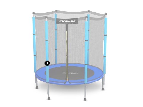 Słupek dolny do trampoliny z siatką zewnętrzną 4,5 ft niebieski Neo-Sport Neo-Sport Słupek dolny do trampoliny z siatką zewnętrzną 4,5 ft niebieski Neo-Sport Neo-Sport