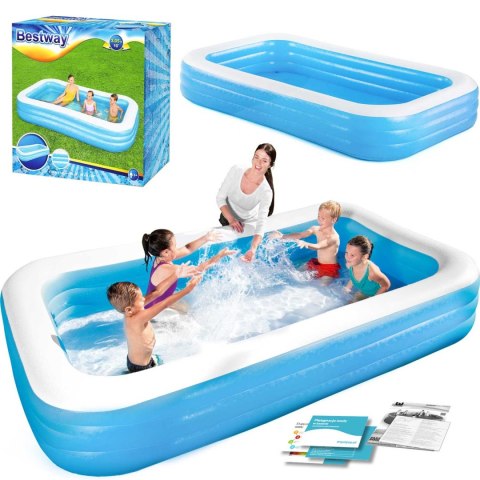 Basen dmuchany rodzinny 305x183x56cm Bestway 54009 Bestway Basen dmuchany rodzinny 305x183x56cm Bestway 54009 Bestway