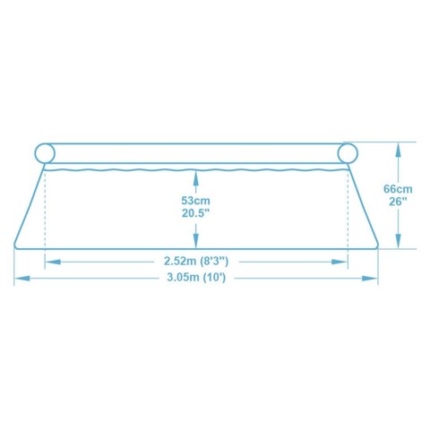 Basen ogrodowy rozporowy 305 x 66 cm Bestway 57456 Bestway Basen ogrodowy rozporowy 305 x 66 cm Bestway 57456 Bestway
