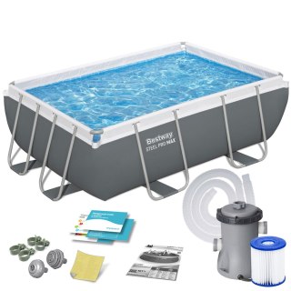 Basen ogrodowy stelażowy 282 x 196 x 84 cm 10w1 Bestway 56629N Bestway