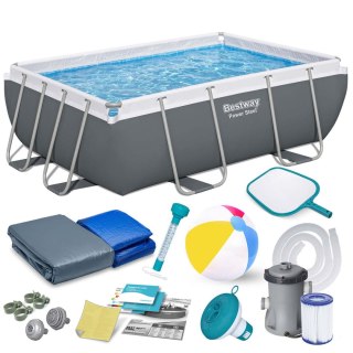 Basen ogrodowy stelażowy 282 x 196 x 84 cm 16w1 Bestway 56629N Bestway