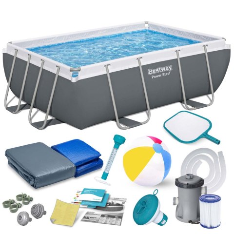 Basen ogrodowy stelażowy 282 x 196 x 84 cm 16w1 Bestway 56629N Bestway Basen ogrodowy stelażowy 282 x 196 x 84 cm 16w1 Bestway 56629N Bestway