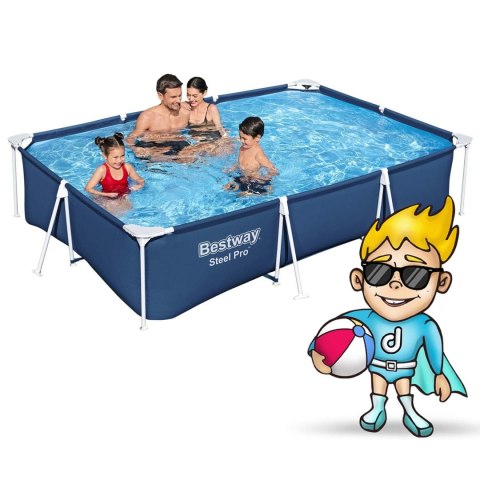 Basen ogrodowy stelażowy 300 x 201 x 66 cm 16w1 Bestway 56404N Bestway Basen ogrodowy stelażowy 300 x 201 x 66 cm 16w1 Bestway 56404N Bestway