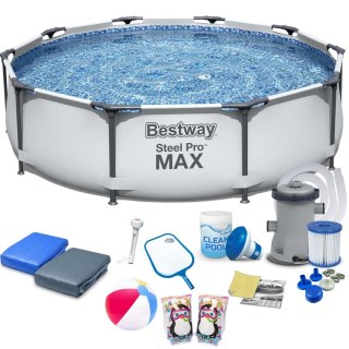 Basen ogrodowy stelażowy 305 x 76 cm 17w1 Bestway 56406 Bestway