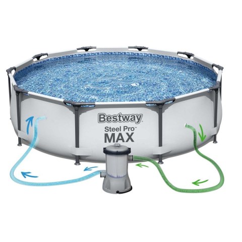 Basen ogrodowy stelażowy 305 x 76 cm 17w1 Bestway 56406 Bestway Basen ogrodowy stelażowy 305 x 76 cm 17w1 Bestway 56406 Bestway