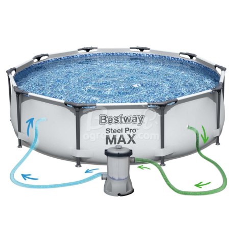 Basen ogrodowy stelażowy 305 x 76 cm 17w1 Bestway 56408 Bestway Basen ogrodowy stelażowy 305 x 76 cm 17w1 Bestway 56408 Bestway
