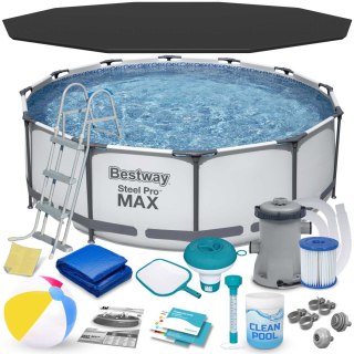 Basen ogrodowy stelażowy 366 x 100 cm 17w1 Bestway 56418 Bestway