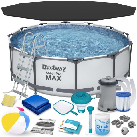 Basen ogrodowy stelażowy 366 x 100 cm 17w1 Bestway 56418 Bestway Basen ogrodowy stelażowy 366 x 100 cm 17w1 Bestway 56418 Bestway